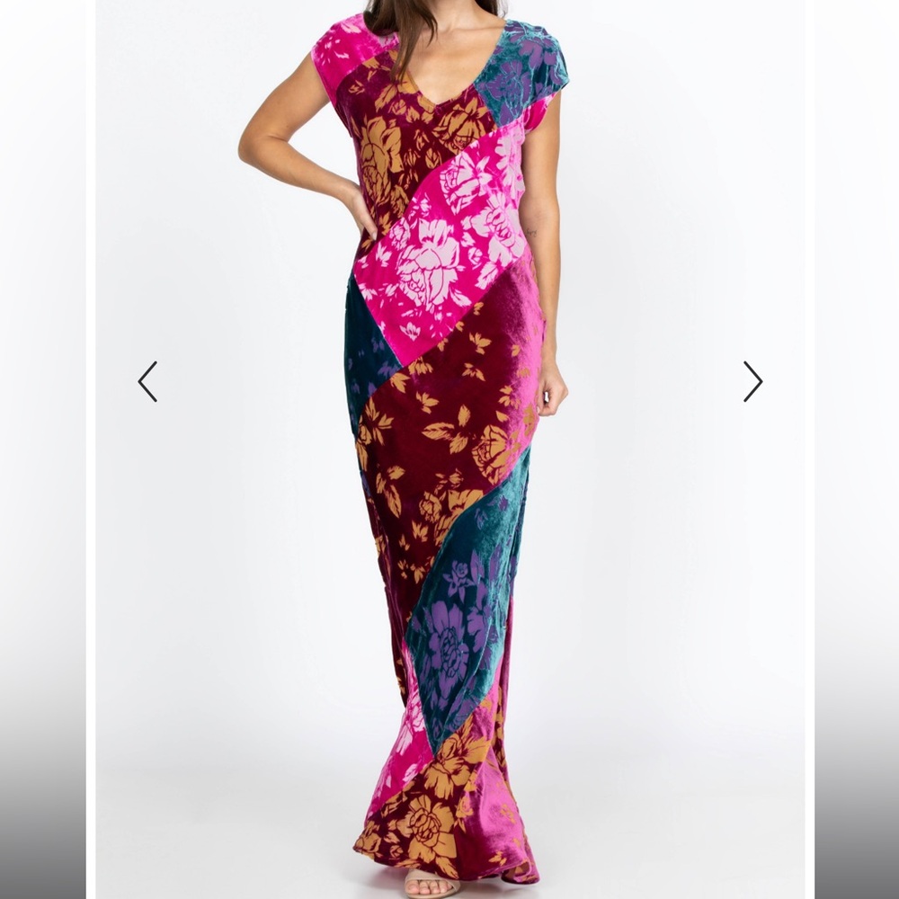 Johnny Was Velvet Burnout Solstice Maxi Dress